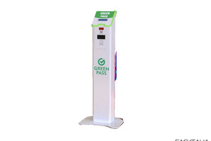Totem lettore Green Pass automatico