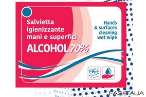 Salvietta igienizzante alcool 70% 400 pz