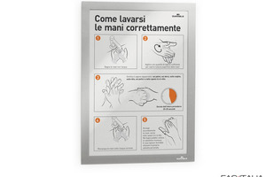 Cornice porta comunicazioni adesiva A4